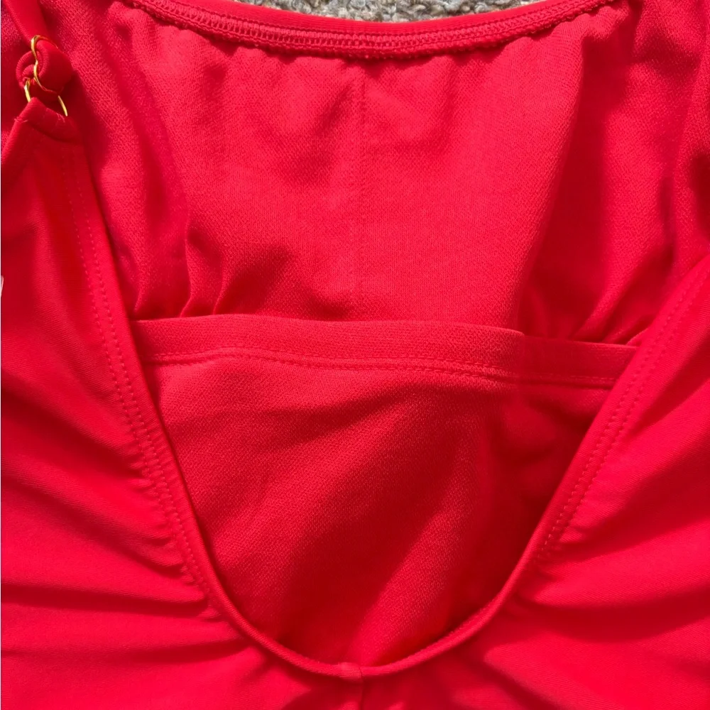 XS Wild Fable Red Extra High Leg Cheeky One Piece Swimsuit New